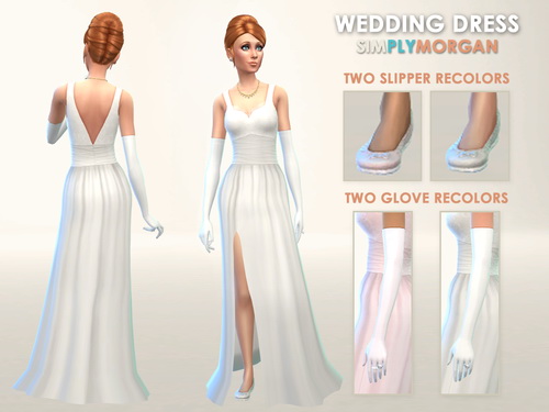  Simply Morgan: Wedding Dress (3 Color Options)