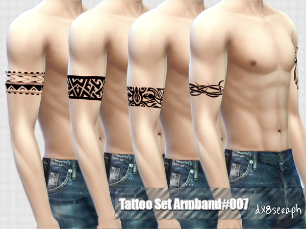  The Sims Resource: Tattoo Set Armband #007 by dx8seraph