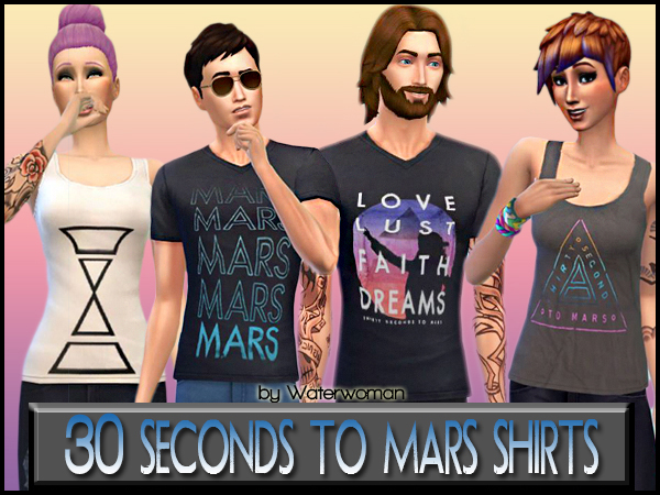  Akisima Sims Blog: Thirty Seconds To Mars Shirts