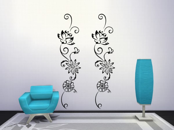  The Sims Resource: Floral Stencils by Paogae