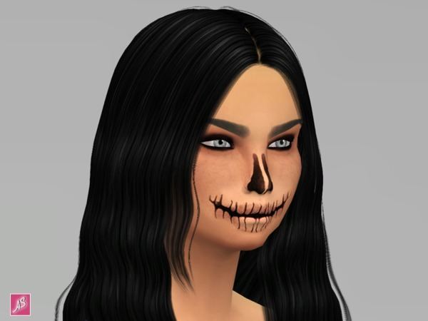  The Sims Resource: Halloween Skeleton Face Mask by Alexandra Sine