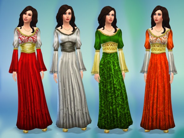  Mod The Sims: Medieval Times   Dress by nikova
