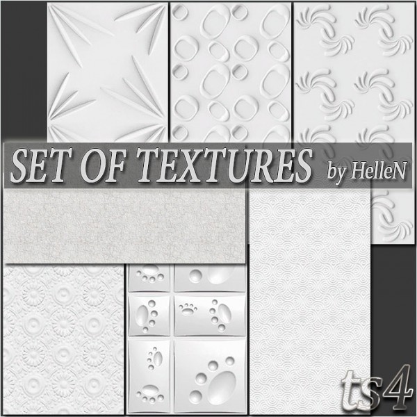  Sims Creativ: Set of textures by HelleN