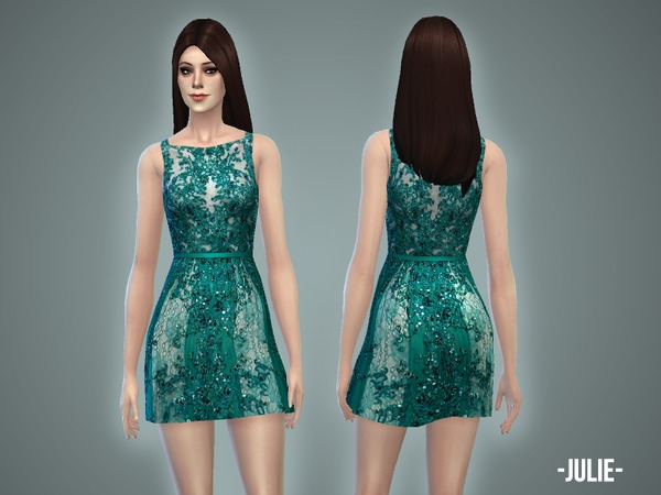  The Sims Resource: Julie Dress by April