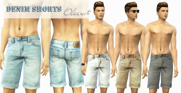  OleSims: T Shirts and denim shorts