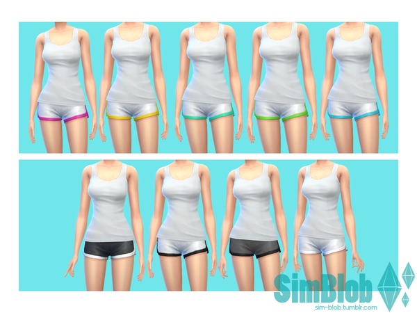  The Sims Resource: Workout Shorts by SimBlob