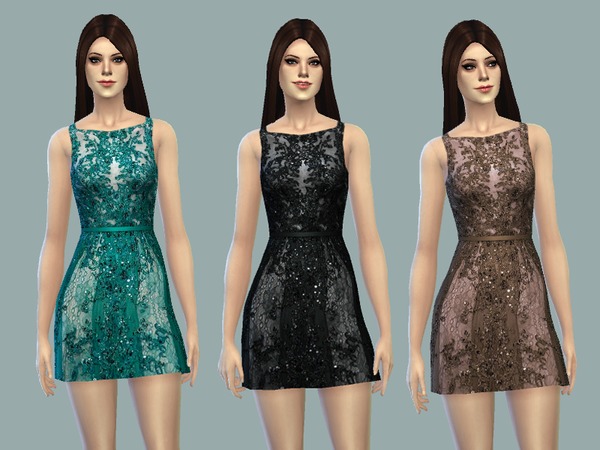  The Sims Resource: Julie Dress by April