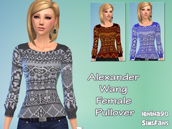 Sims Fans: Alexandra Wang Pullover by lenina 90