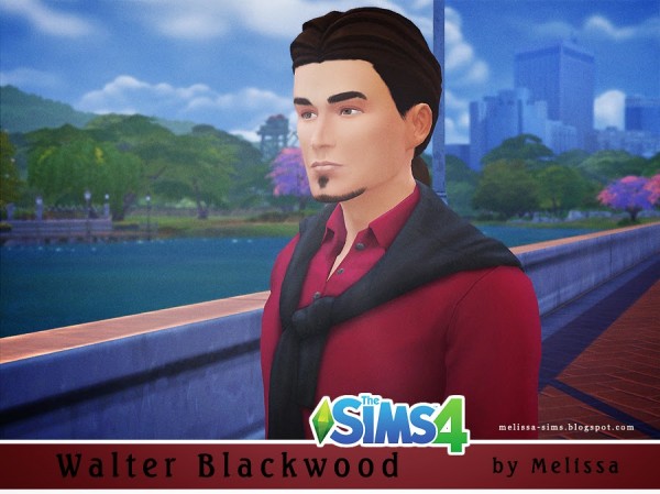  Melissa Sims 4: Walter Blackwood male sims model