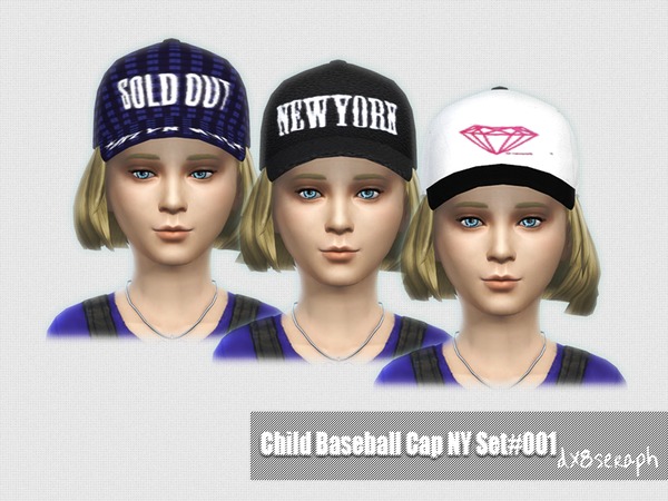  The Sims Resource: Baseball Cap NY Set#001