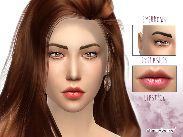  The Sims Resource: Simple Beauty   Makeup set 01 by CherryBerrySim