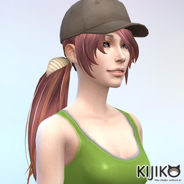  Kijiko: Side ponytail hair