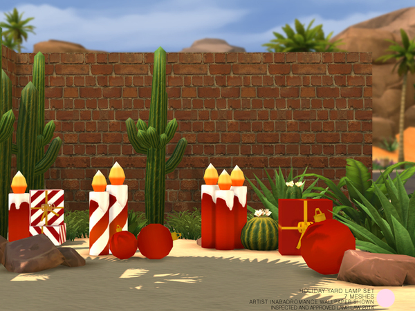  The Sims Resource: Holiday Yard Light Set by DOT
