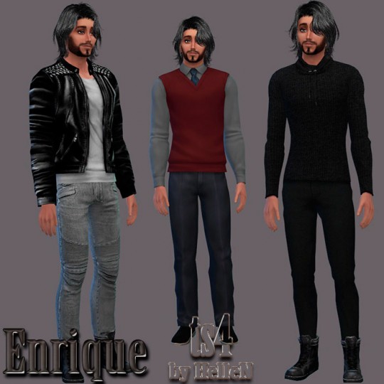  Sims Creativ: Enrique by HelleN