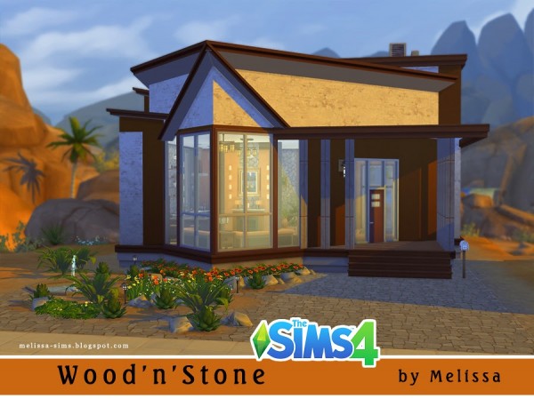  Melissa Sims 4: WoodnStone residential lot