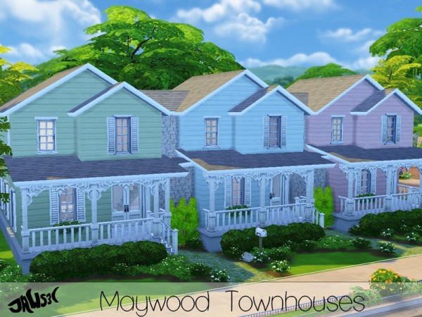  The Sims Resource: Maywood Townhouses by Jaws3