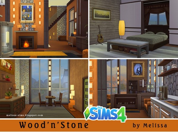  Melissa Sims 4: WoodnStone residential lot
