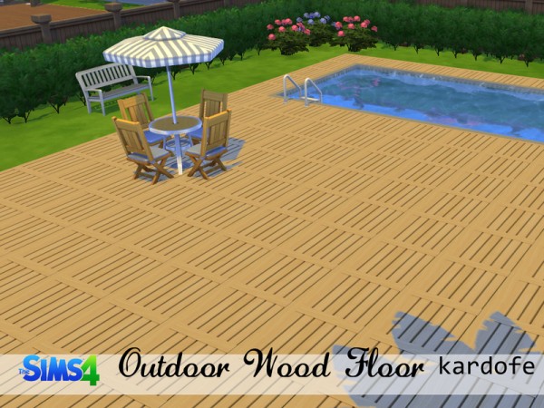  The Sims Resource: Outdoor Wood Floors by Kardofe