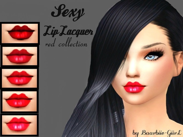  The Sims Resource: Lip Lacquer by Baarbiie GiirL