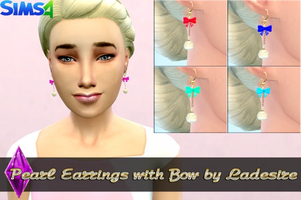 Ladesire Creative Corner: Pearl Earrings with bows