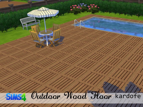 The Sims Resource: Outdoor Wood Floors by Kardofe