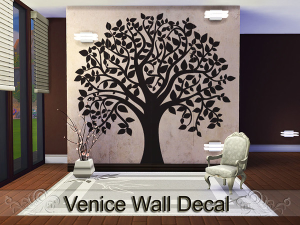  The Sims Resource: Venice Wall Decal by Pinkzombiecupcakes