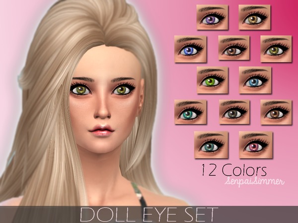  The Sims Resource: Doll Eye Set by Senpai Simmer