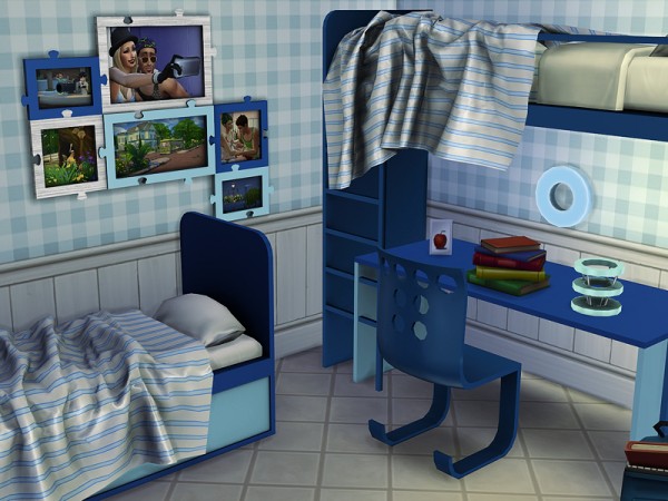  The Sims Resource: Puzzle It kids room by Kiolometro