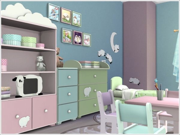 Sims by Severinka Kids room 'Baby sheep' • Sims 4 Downloads