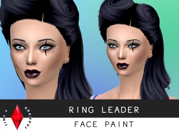  The Sims Resource: Ring Leader Face Paint by SIms4 Krampus