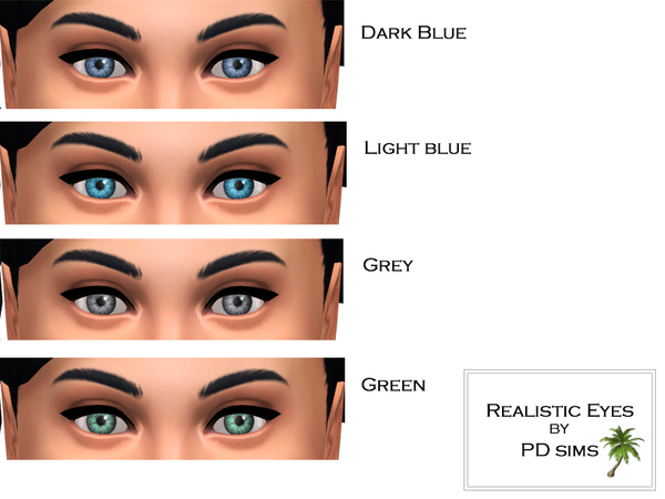  The Sims Resource: Realistic Eyes by PD Sims