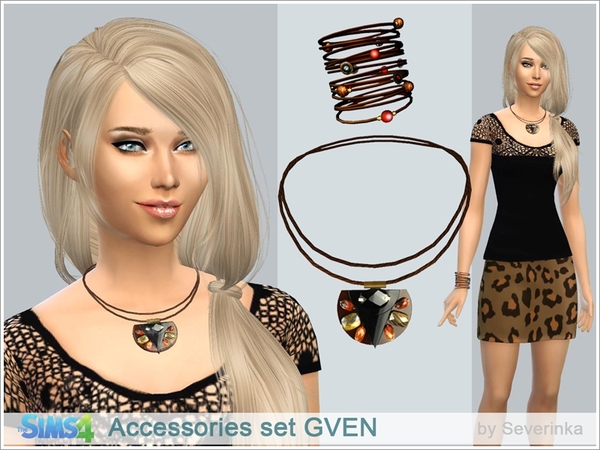  The Sims Resource: Accessories set GVEN by Severinka