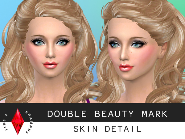  The Sims Resource: Double Beauty Mark Skin Detail by SIms4 Krampus