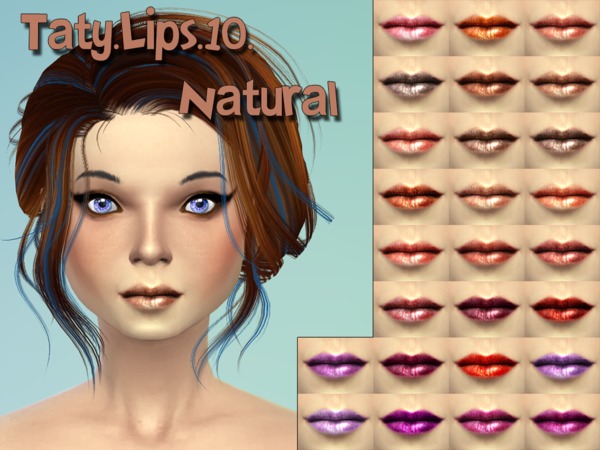  The Sims Resource: Lipstick 10 by Taty