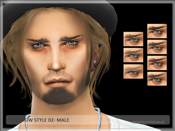  The Sims Resource: Eyebrow Style 02 by Serpentrogue