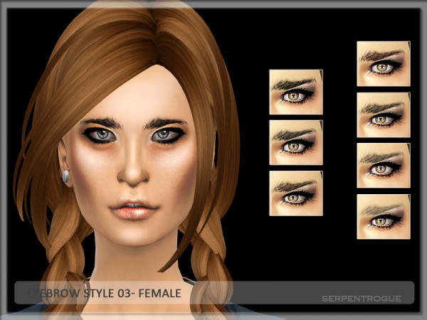  The Sims Resource: Eyebrow Style 03 by Serpentogue