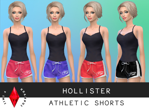  The sims resource: Set of 4 Hollister Shorts by SIms4 Krampus