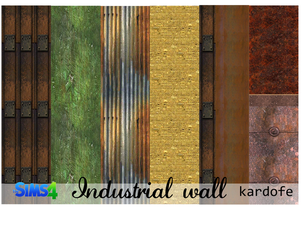  The Sims Resource: Industrial wall by Kardofe