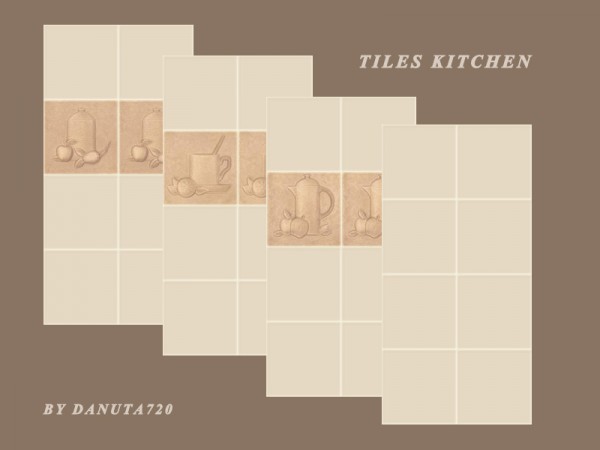  The Sims Resource: Tiles Kitchen by Danuta720