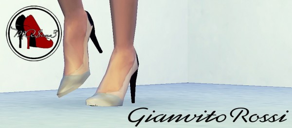  MA$ims 3: Gianvito Rossi Metallic Toe PVC Stiletto Shoes