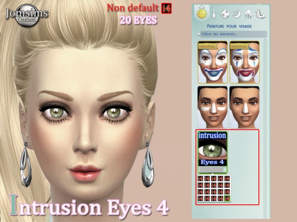  The Sims Resource: Intrusion eyes set 4 by JOmsims