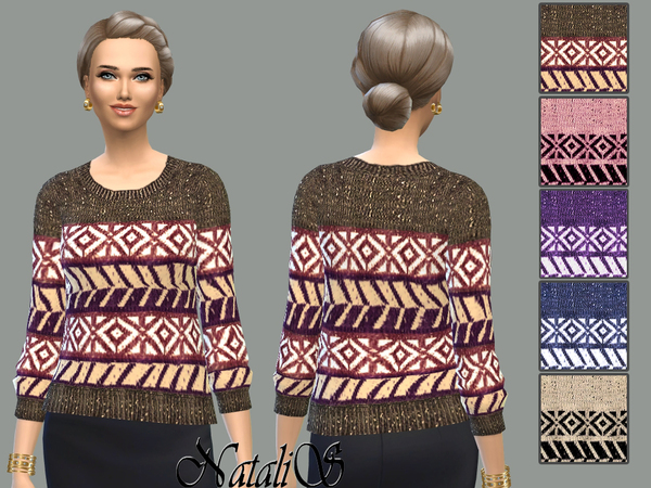  The Sims Resource: Sweater ornament knit by NataliS