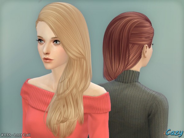  The Sims Resource: Last Call Hairstyle by Cazy