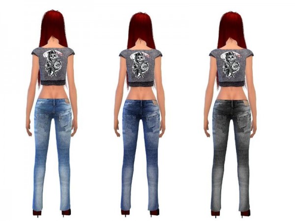  The Sims Resource: Jeans set female by Simsoertchen
