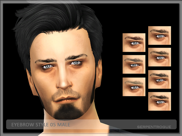  The Sims Resource: Eyebrow Style 05 by Serpentogue