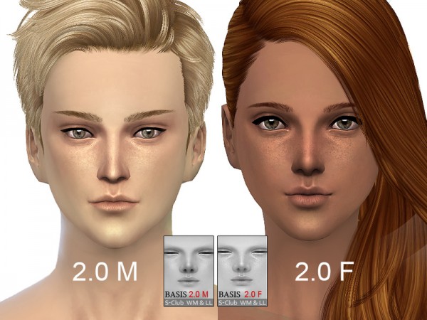  The Sims Resource: BASSIS skintones 2.0 by S Club