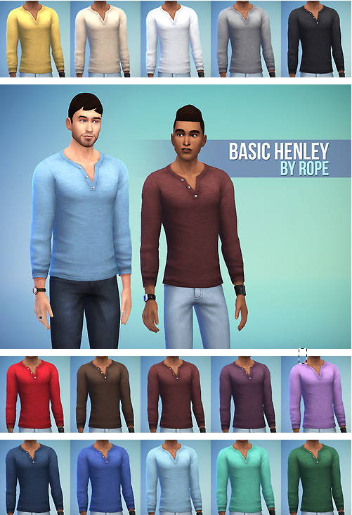  Simsontherope: Basic Henley top