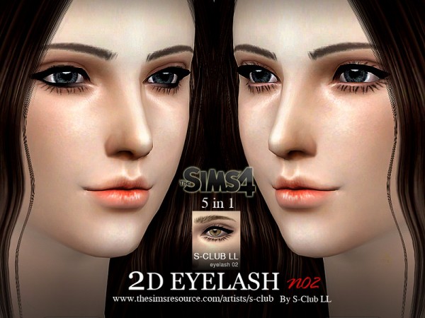  The Sims Resource: Eyelash 02 by S Club