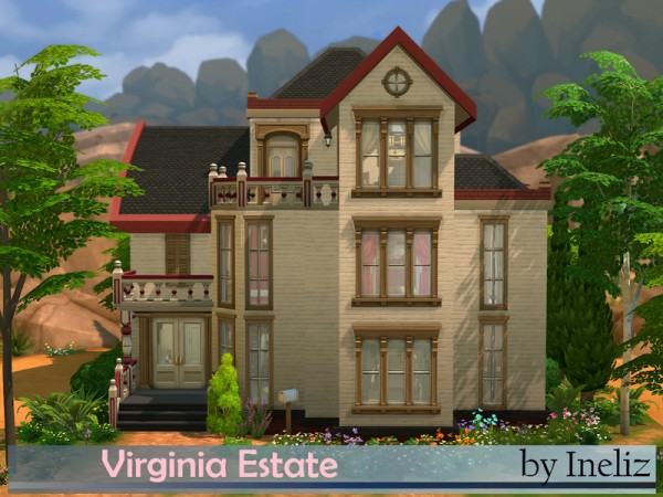  The Sims Resource: Virginia Estate residential house by Ineliz