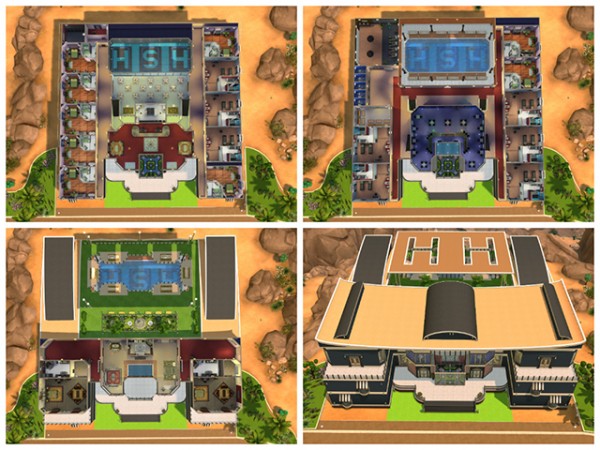  Sims Fans: Hilltops Sims Hotel by Simforfun